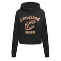 Pro Standard Womens NBA Cleveland Cavaliers Old English Cropped Pullover Hoodie Black Xl