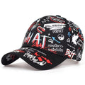 YY GEWETAO Men's Baseball Cap Adjustable Cotton Graffiti Doodle Sport Caps for Men Women