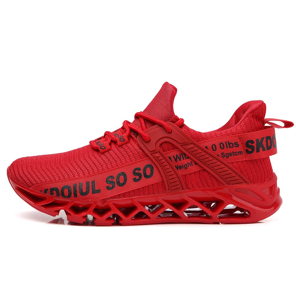 Sneakers for Men Sport Running Shoes Athletic Tennis Walking Shoes Fashion Jogging Sneaker red Size 9.5