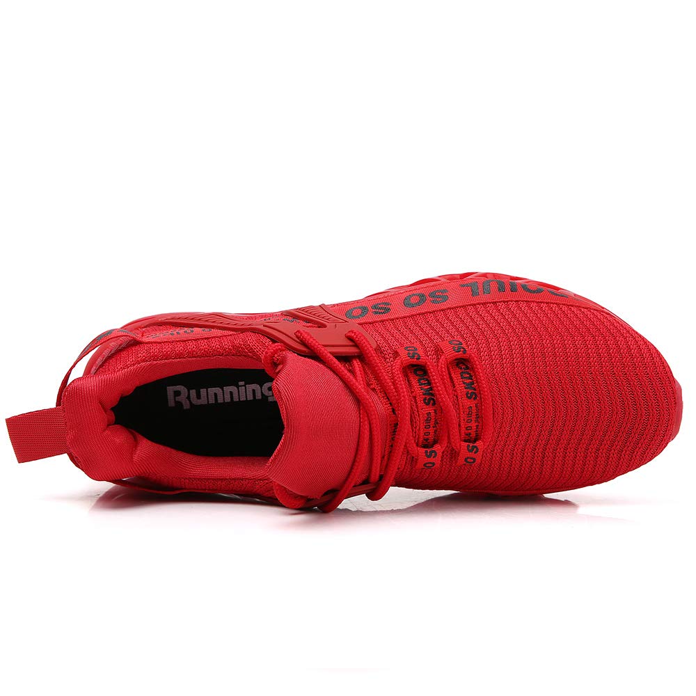 Sneakers for Men Sport Running Shoes Athletic Tennis Walking Shoes Fashion Jogging Sneaker red Size 9.5