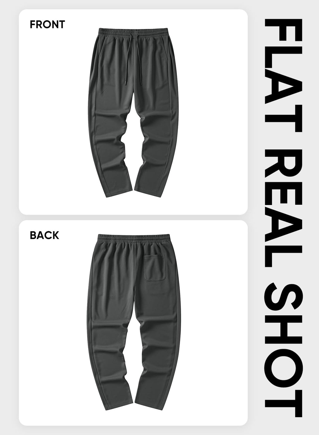 JMIERR Mens Baggy Sweatpants Drawstring Wide Leg Sweatpants with Pockets Mens Fashion Streetwear Colthing, XL, Dark Grey