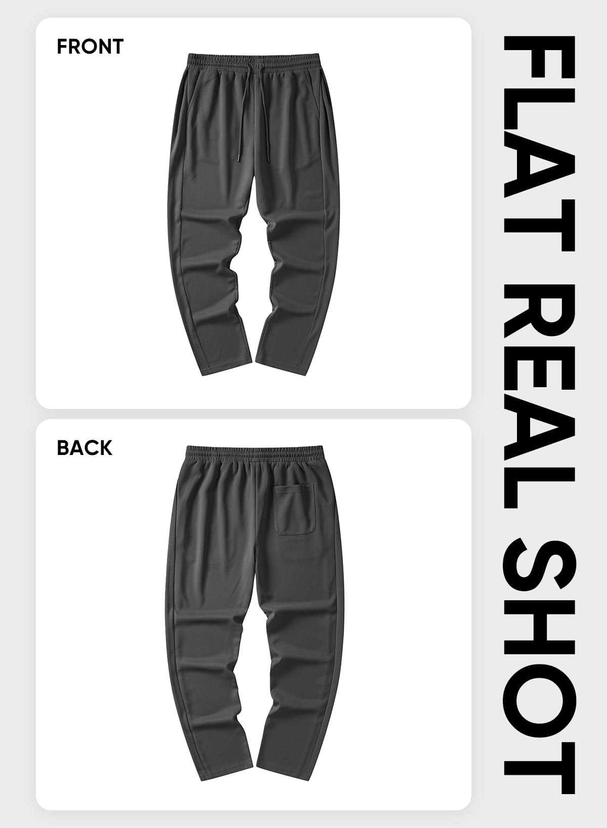 JMIERR Mens Baggy Sweatpants Drawstring Wide Leg Sweatpants with Pockets Mens Fashion Streetwear Colthing, XL, Dark Grey