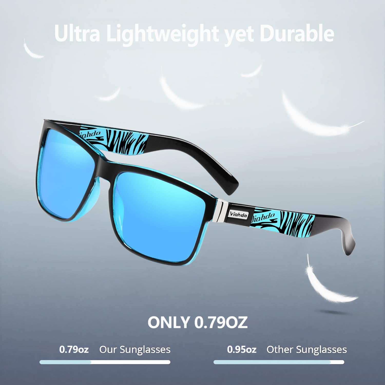 VIAHDA Polarized Sports Sunglasses for Man Cycling Running Fishing Golf Sun glasses Women HD6009