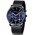 CRRJU Mens Watches Fashion Date Chronograph Watch Men Waterproof 30M Sports Quartz Watches
