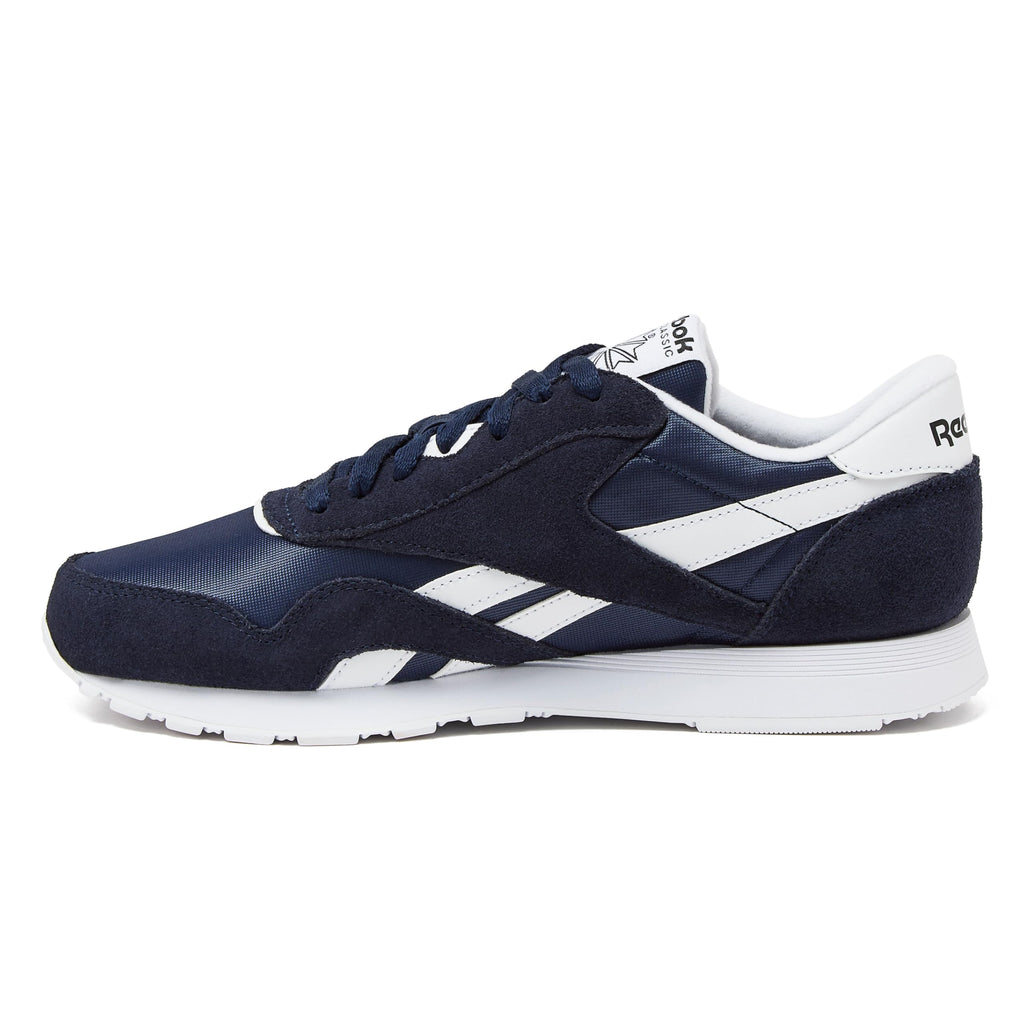 Reebok Classic Nylon Mens Sneakers Tennis Shoes, Vector Navy/Footwear White/Footwear White, 12