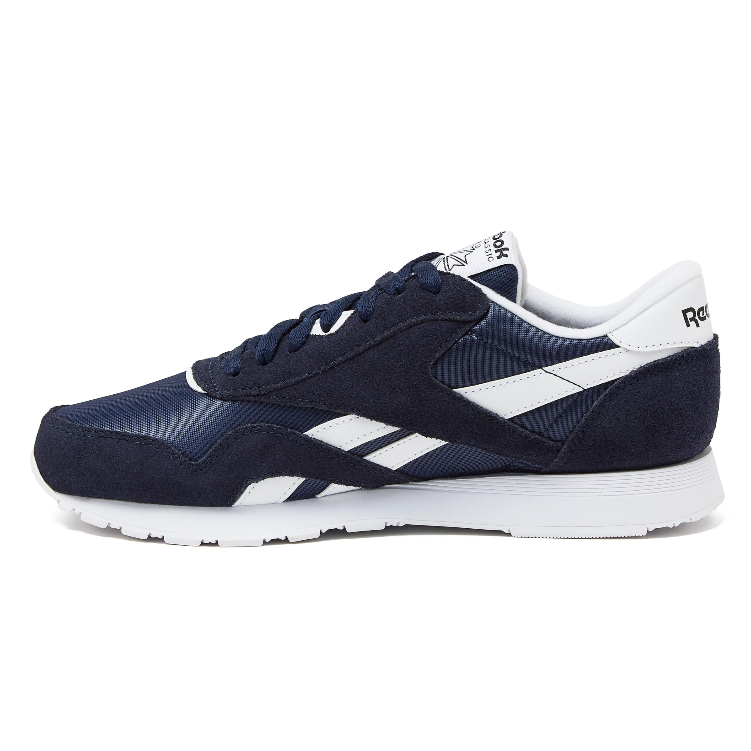 Reebok Classic Nylon Mens Sneakers Tennis Shoes, Vector Navy/Footwear White/Footwear White, 12