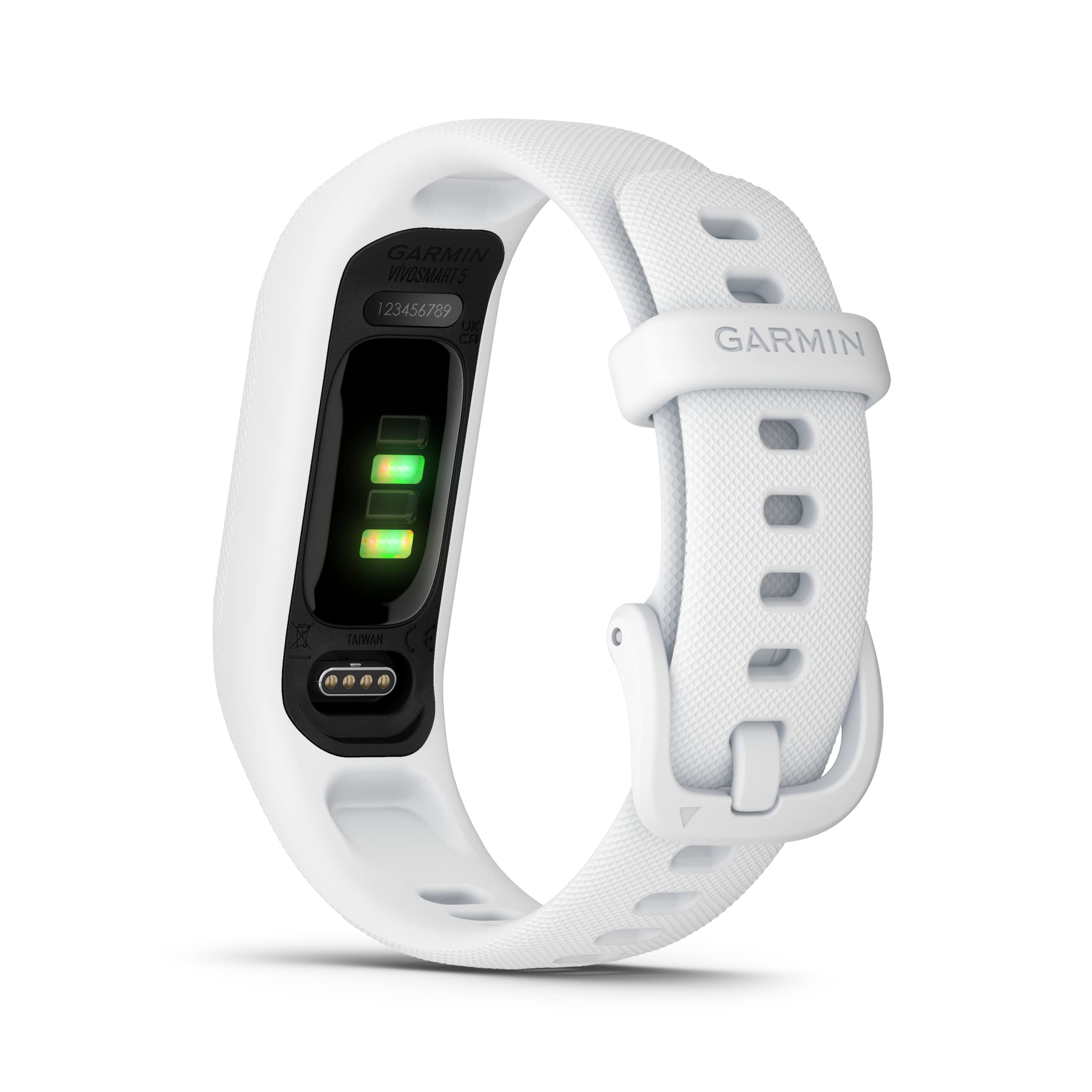 Garmin vívosmart® 5, Fitness Tracker, Long-Lasting Battery, Simple Design, White