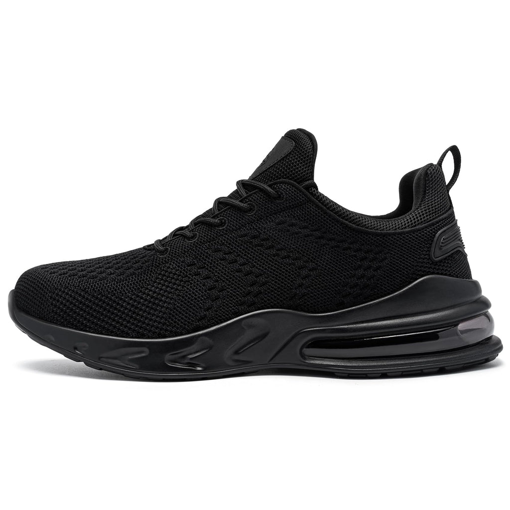 LARNMERN Men Non Slip Work Sneakers Water Resistant Food Service Zapatos Trabajo Antideslizantes Walking Shoes Waterproof Shoes Slip-on, Black 11.5
