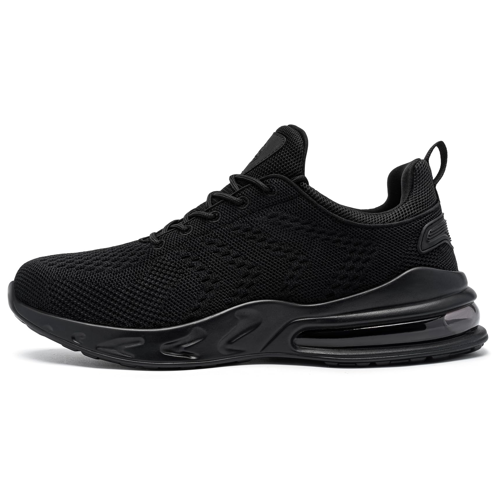 LARNMERN Men Non Slip Work Sneakers Water Resistant Food Service Zapatos Trabajo Antideslizantes Walking Shoes Waterproof Shoes Slip-on, Black 11.5
