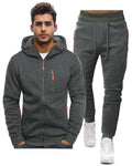 Jskoa Men's Sweat Suits Jogging Tracksuit 2 Piece Set Casual Athletic Long Sleeve Hoodie Outfit