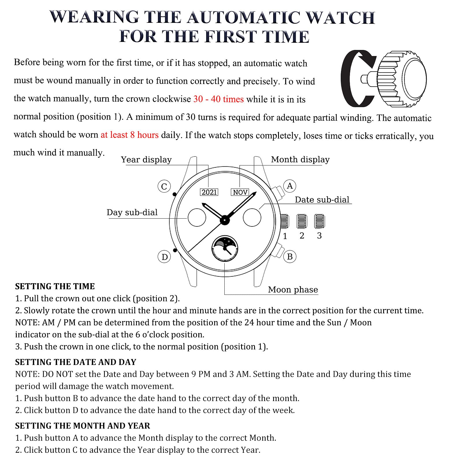 OLEVS Watch Men Skeleton Watch Self Winding Automatic Luxury Mechanical All Black Watches for Men Chronograph Wrist Watch Skeleton Sports Dress Analog Mens Watches Big Face Stainless Steel Relojes Automáticos Para Hombre Originales