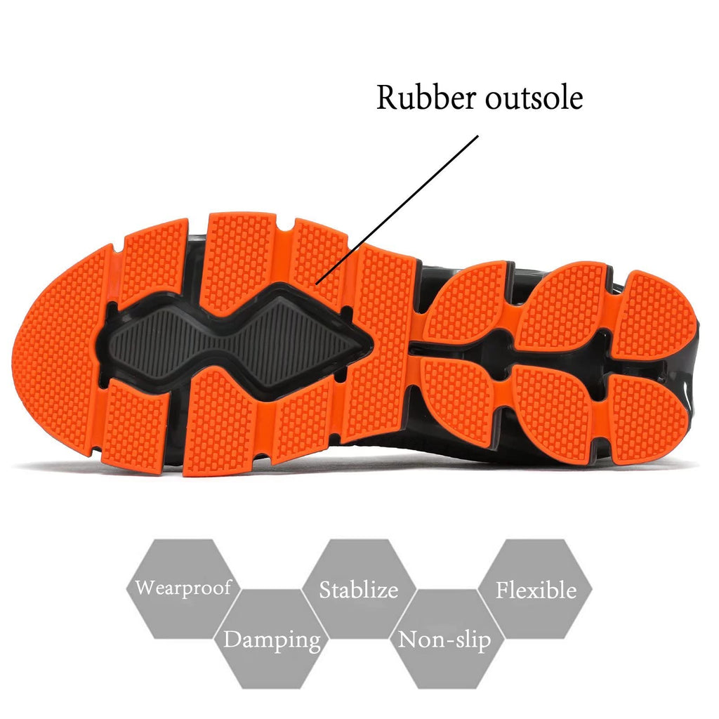 Men's Slip on Walking Running Shoes Blade Tennis Casual Fashion Sneakers Comfort Non Slip Work Sport Athletic Trainer Dark/Gray