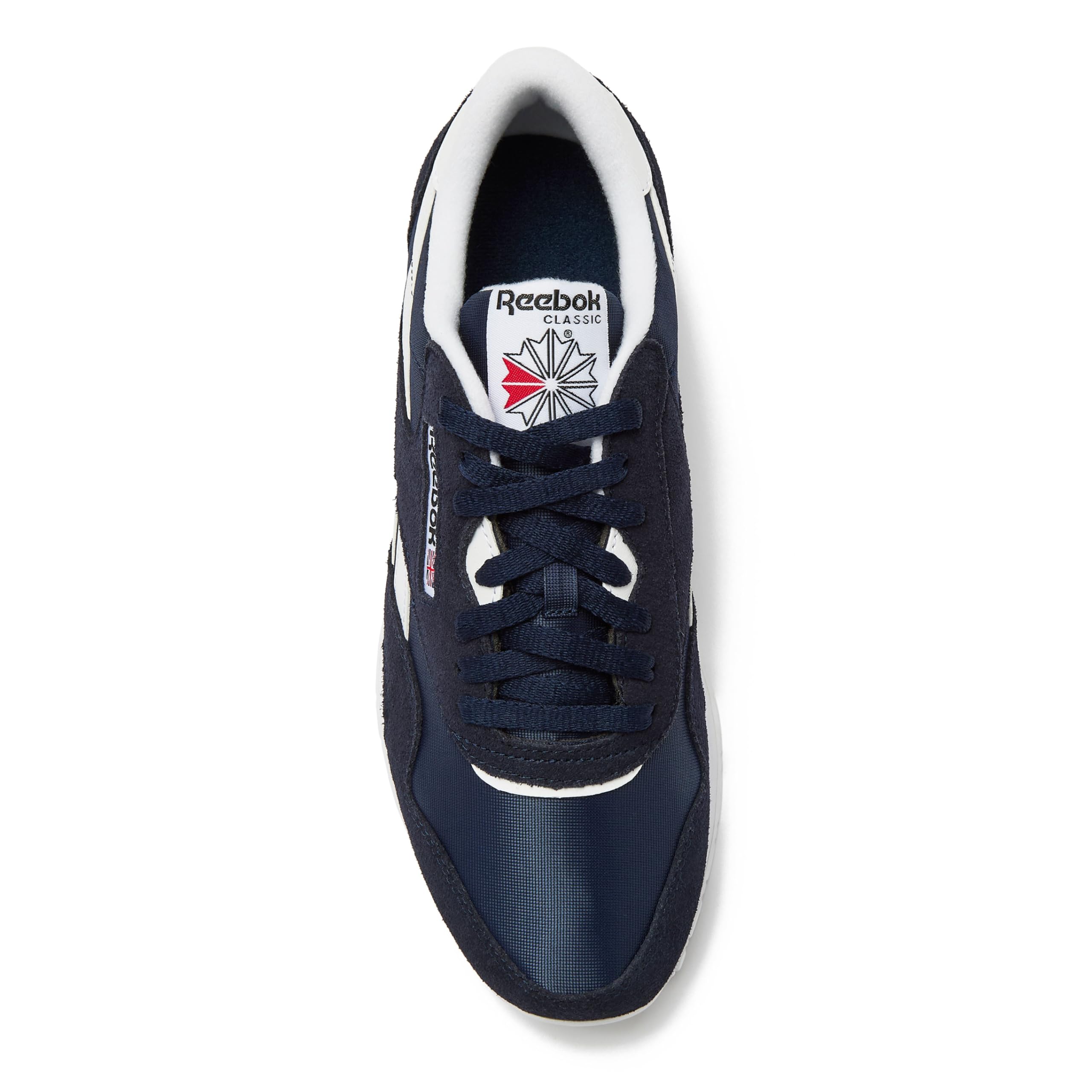 Reebok Classic Nylon Mens Sneakers Tennis Shoes, Vector Navy/Footwear White/Footwear White, 12