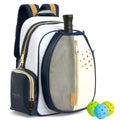 Net & Style Pickleball Backpack With Paddle Holder Large Capacity Bag For Men And Women With Ball Pocket Water Bottle Storage Stylish Lightweight Design For Outdoor Sports And Travel Use