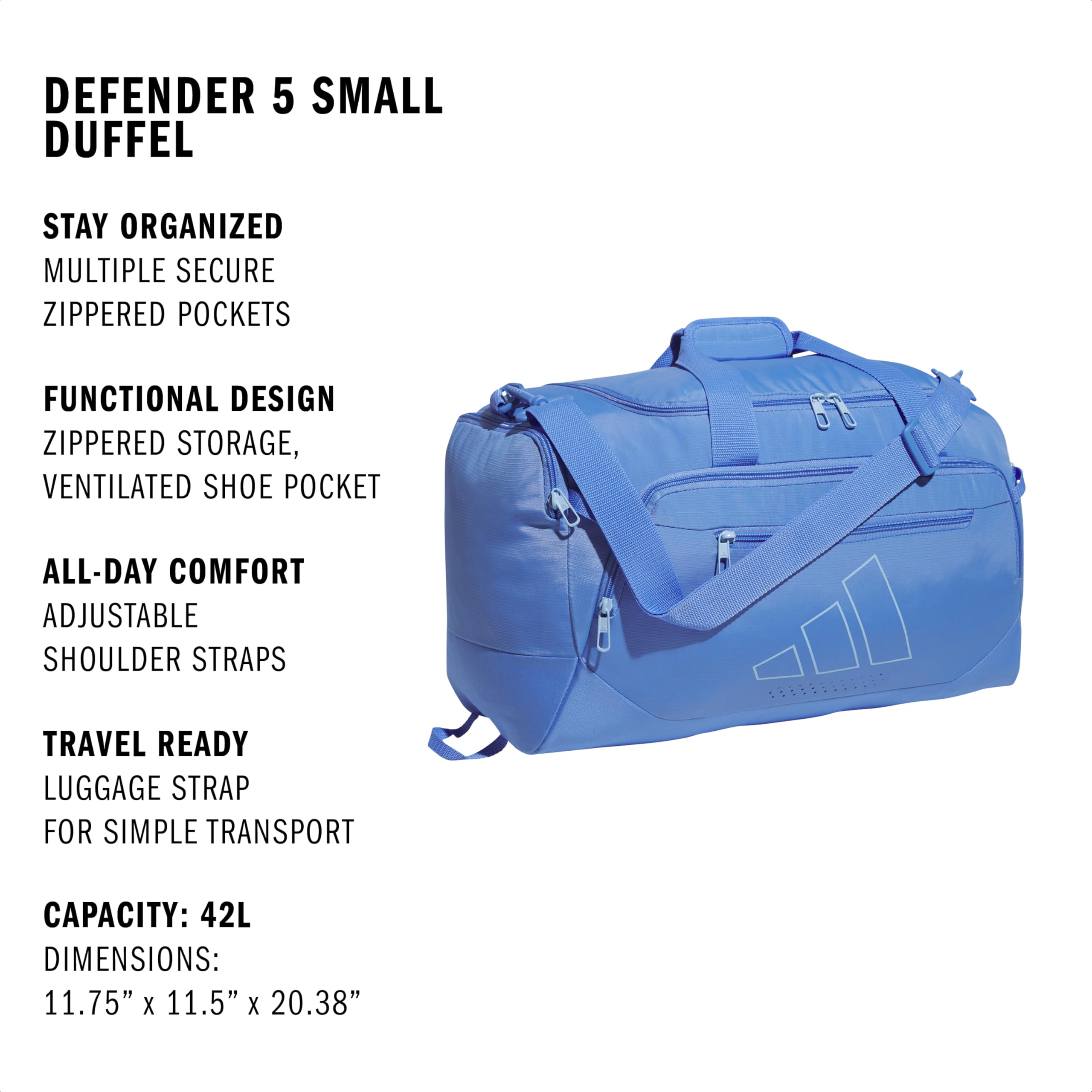 adidas Defender 5 Duffel Bag – Premium Duffle for Sports, Gym & Travel