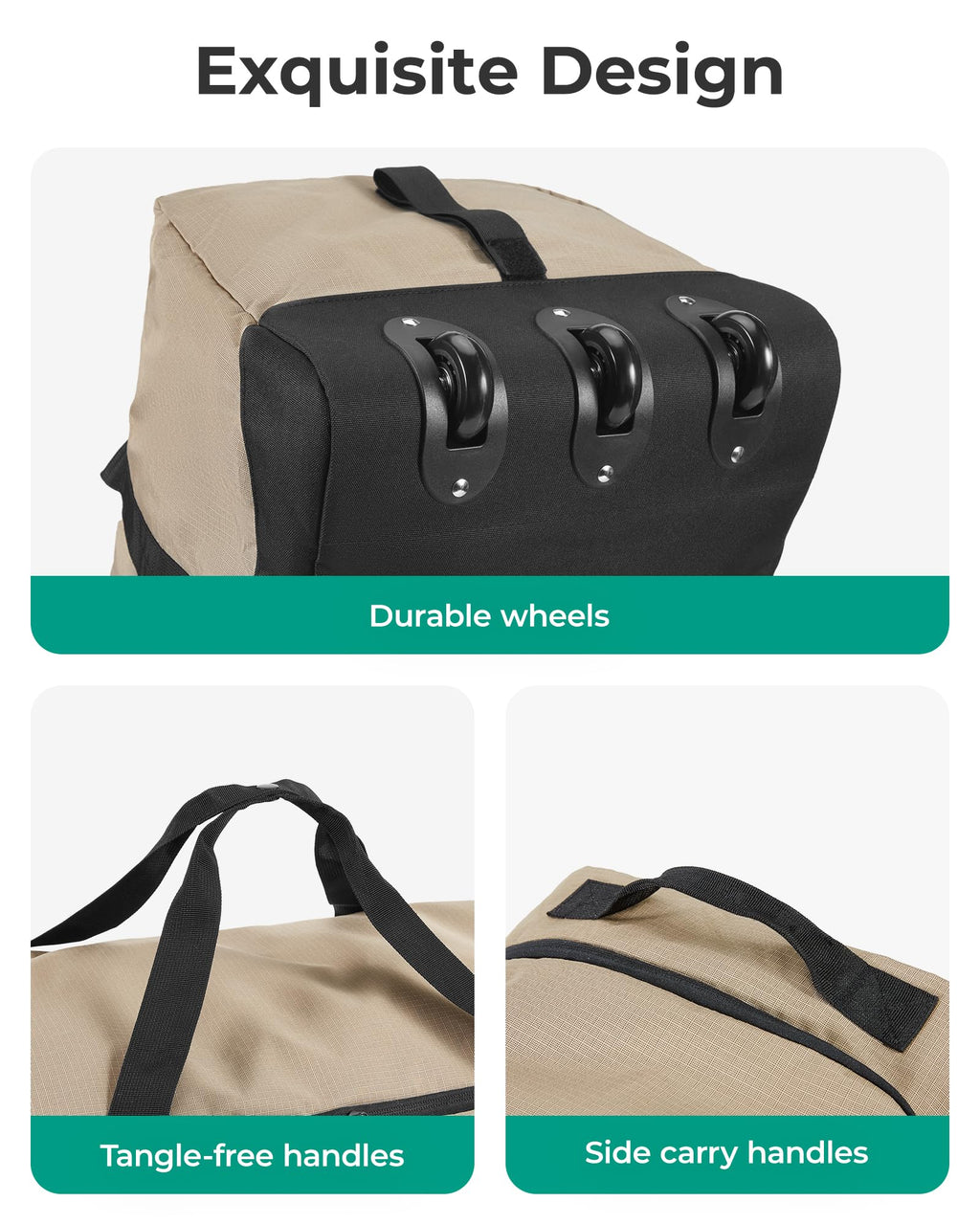 BAGSMART 83L Foldable Travel Bag, Large Duffle Bag for Travel, Weekender Duffel Luggage Bag for Sport College Camping, Water Resistant, Dark Gray