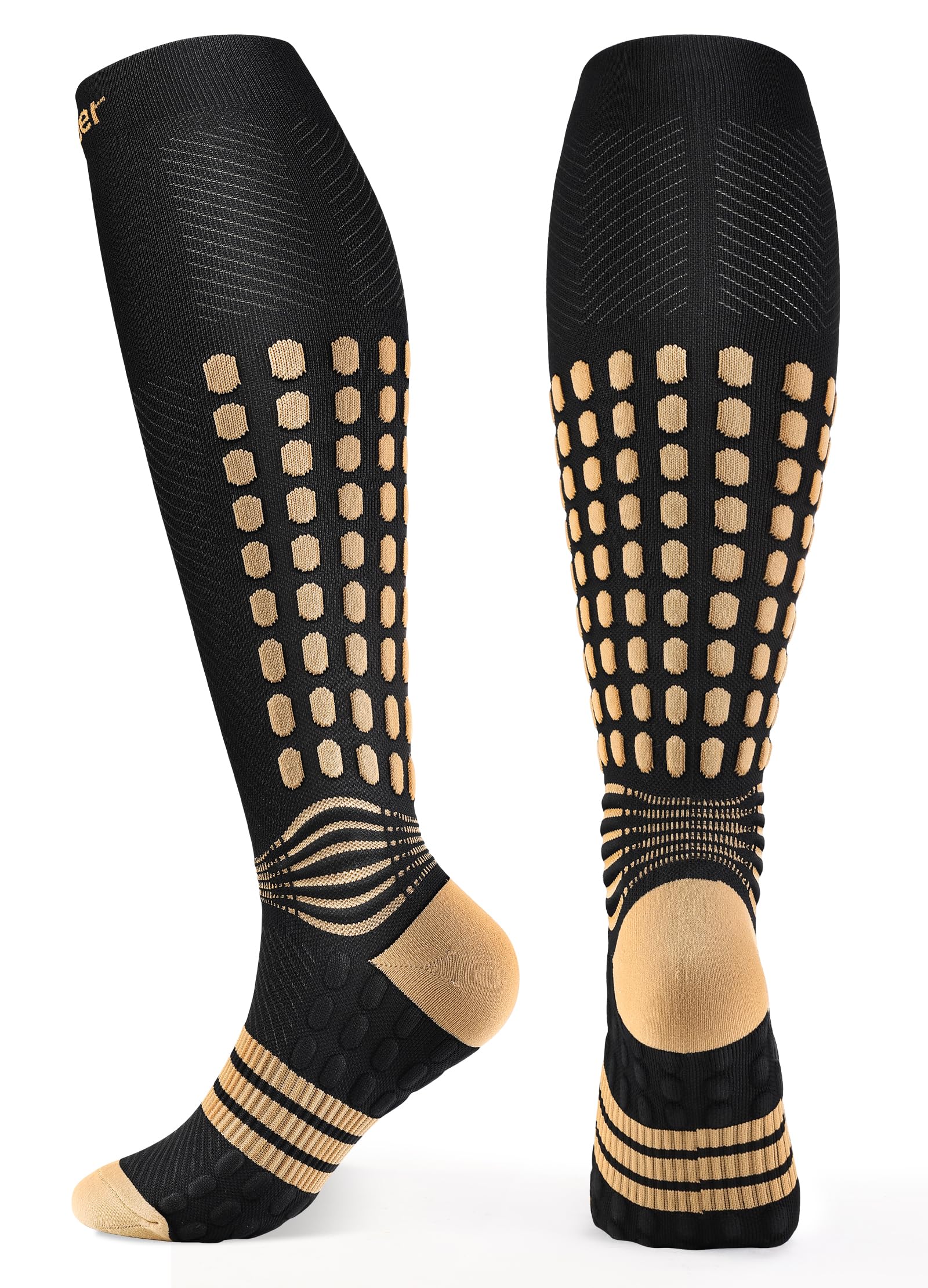 NEENCA Copper Compression Socks, Medical Graduated Socks with Patented Design for Pain Relief, Women & Men Circulation, Swelling, Travel, Pregnancy, Flight, Nurses, Running, Athletic—1 Pair, 20-30mmHg