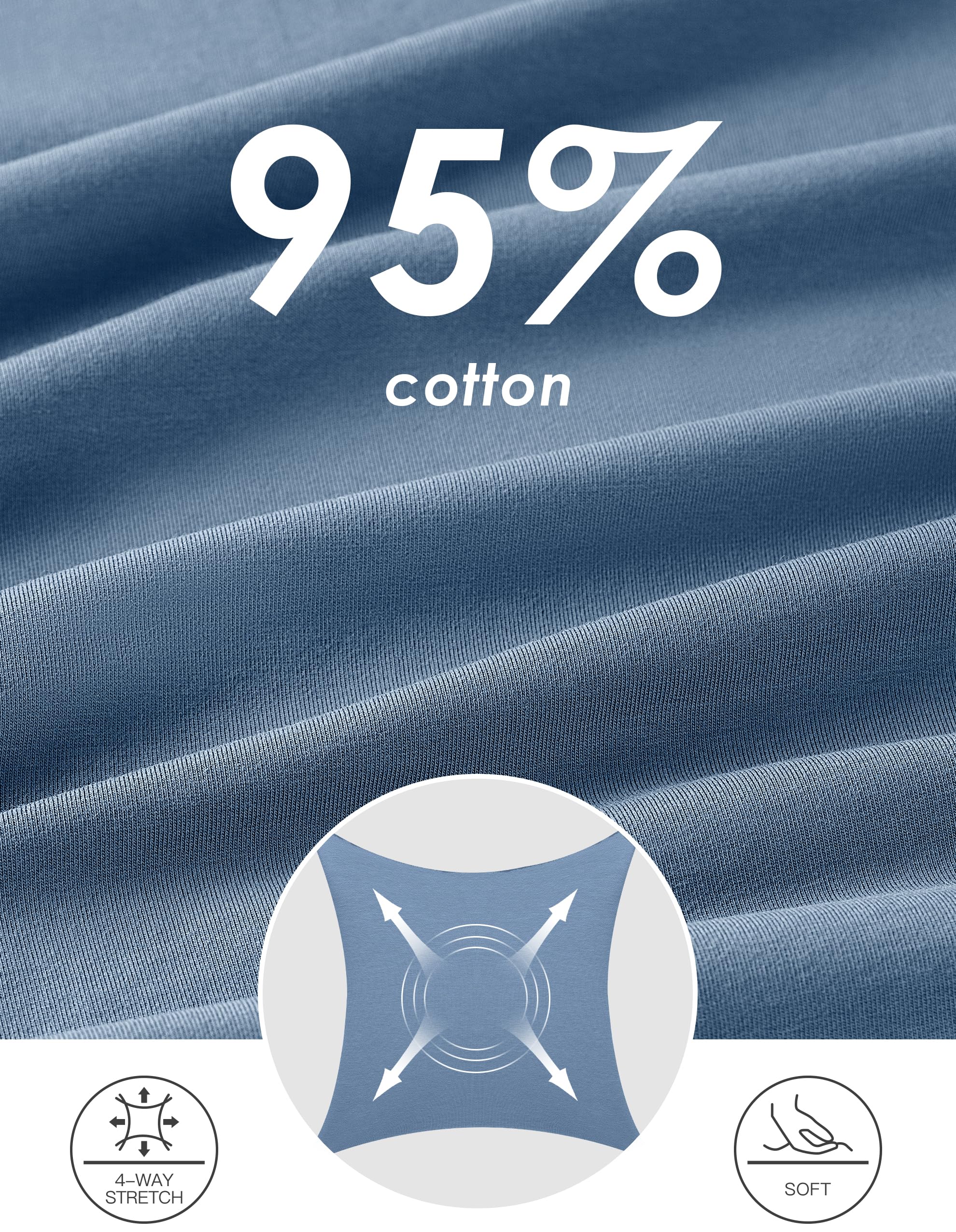 SPECIALMAGIC Women's Capri Pants Cropped Joggers with Pockets Elastic Waist Drawstring Capri Sweatpants Dusty Blue Large